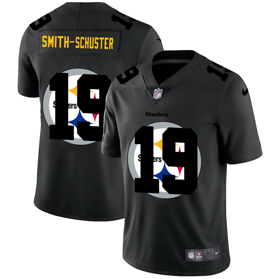 Men Pittsburgh Steelers #19 Smith-schuster Black shadow Nike NFL Jersey->houston texans->NFL Jersey